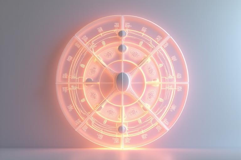 Illustrazione interattiva di un orologio con fasi della vita femminile: anni fertili, perimenopausa, menopausa, post-menopausa, con simboli che indicano benessere e adattamento