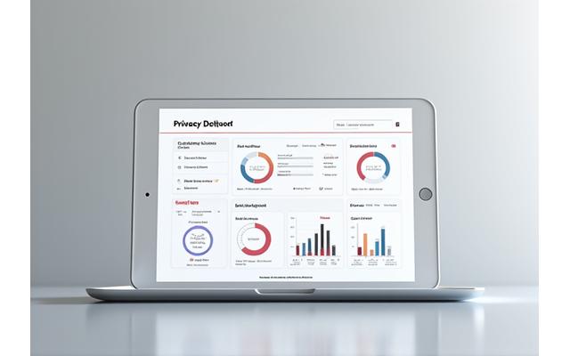 Dashboard privacy intuitiva che mostra l'utilizzo dei dati personali in Vita Romana